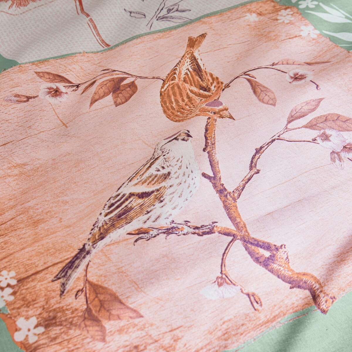 Blancheporte Posteľná bielizeň Agathe zn. Colombine, bavlna zelená obliečka na prikrývku240x220cm