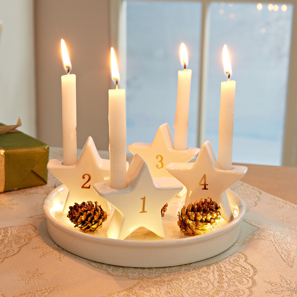 Magnet 3Pagen Adventný svietnik "Hviezdy"