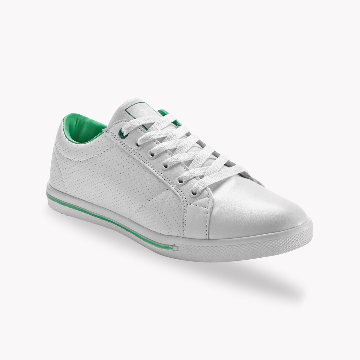 Dvoubarevné tenisky bílá/zelená 37