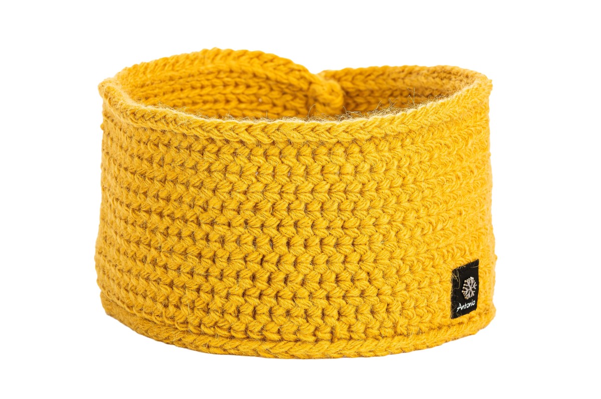 Bentita tricotata de dama - galben - Mărimea uni
