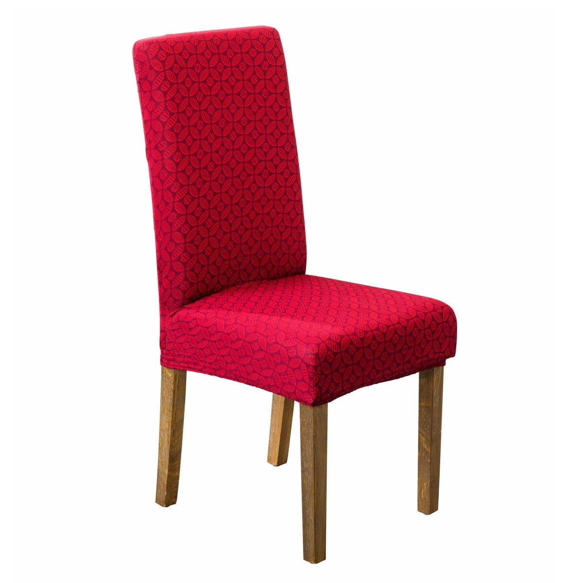 Blancheporte Poťah na stoličku z extra pružného mikrovlákna, geometrický design bordó sedák+operadlo