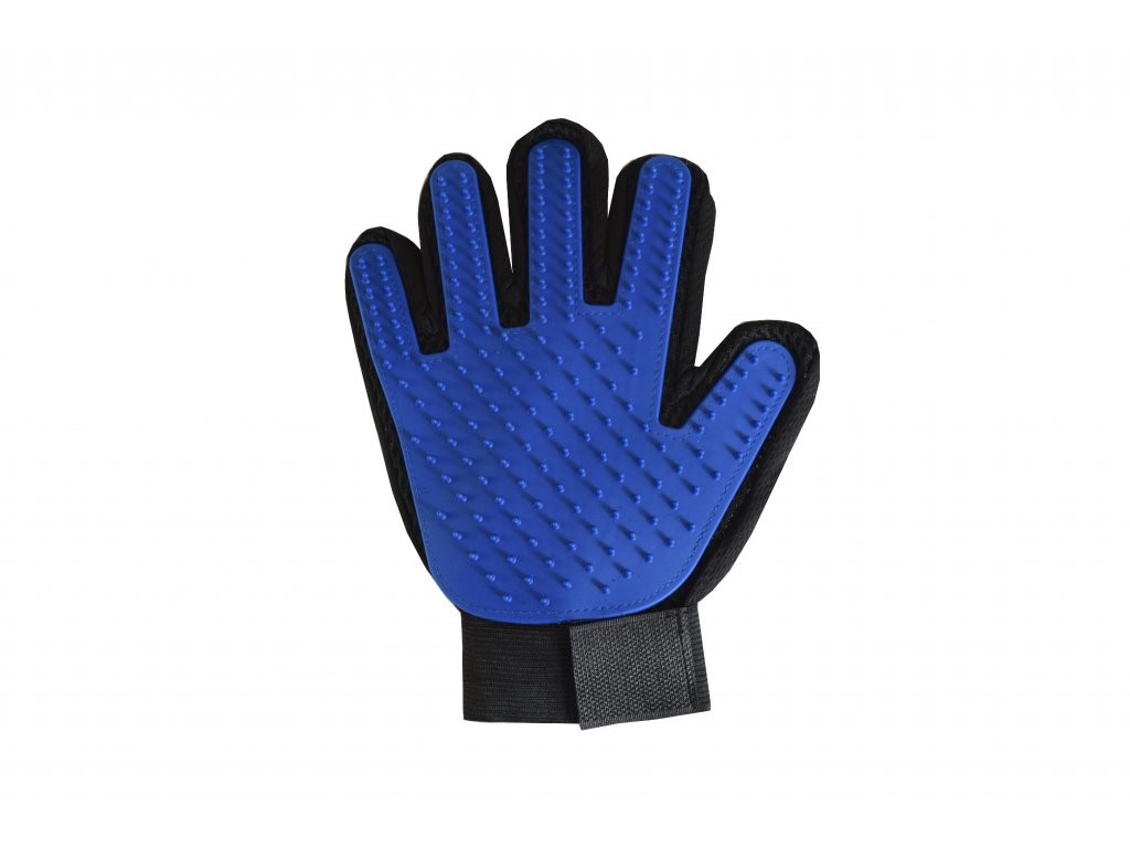 Mănuși pentru periajul părului - albastru - Mărimea 16x23cm