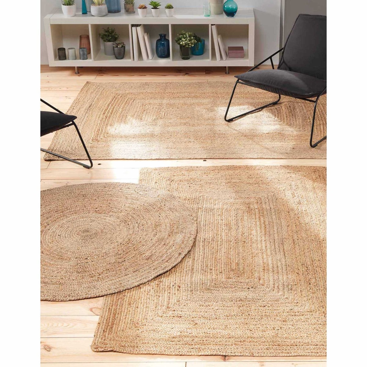 Blancheporte Obdĺžnikový jutový koberec béžová 120x180cm